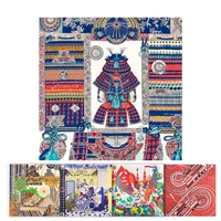 japanese samurai 9090cm square scarf 100 twill silk scarfs manual rolled scarf designer silk scarfs foulard en soie