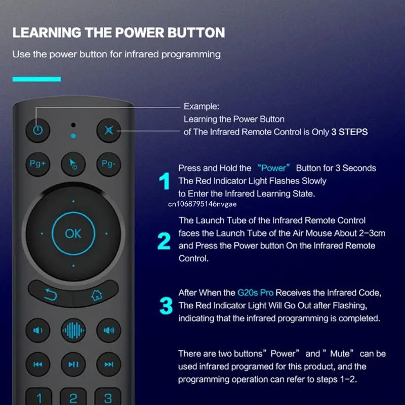 Bluetooth-совместимый беспроводной пульт дистанционного управления G20BTS для Voice Android