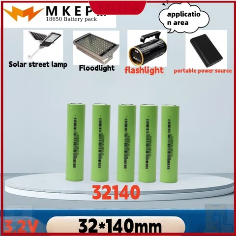 Новый аккумулятор LiFePo4 32140 3,2 В 15 Ач для электромобилей E-Tricycle Ebike Emotorcycle Аккумулятор для скутера Открытый источник питания; солнечная батарея;