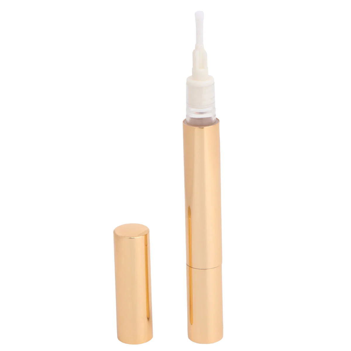 

5pcs Empty Pen with Brush Tip Container Lip Gloss Eyelash Growth Tube Aluminium Container Applicators 3ml ( )