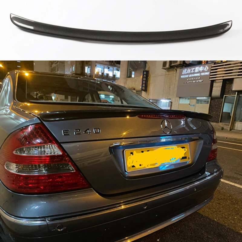 Спойлер из углеродного волокна заднее крыло багажника для Mercedes W211 E Class 4-дверного