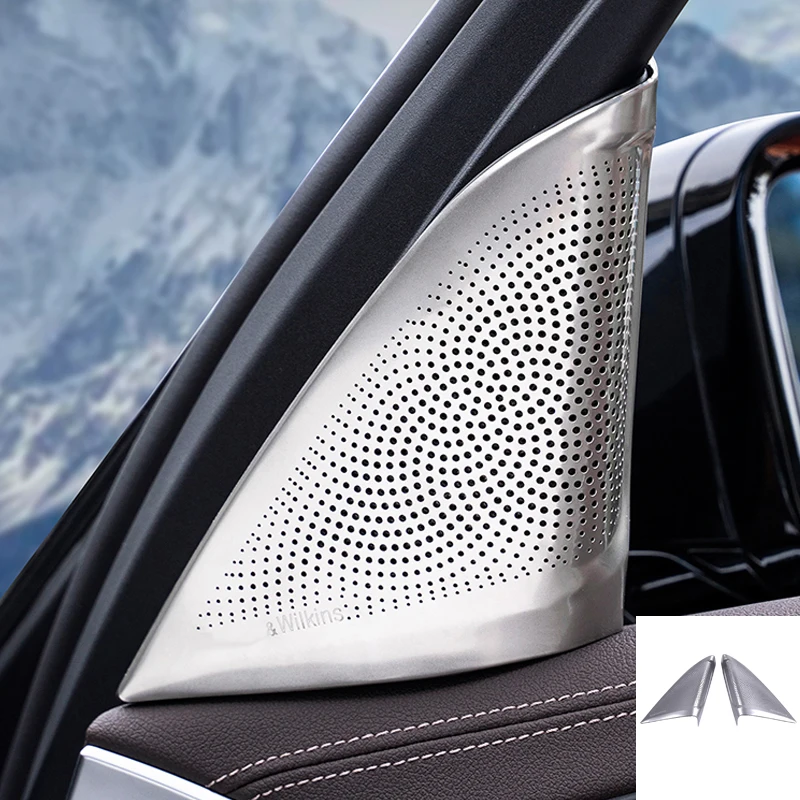 

Дверной стерео аудио динамик рамка Крышка отделка для BMW 5 серии G30 G38 2018 2019 2020 2021 2022 внутренняя отделка громкоговорителя