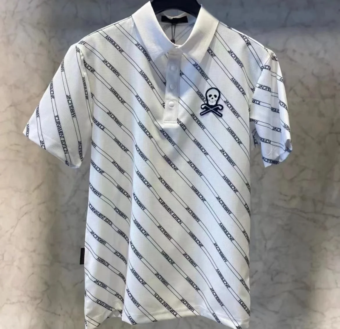 South Korea's original single Golf clothing men's lapel POLO shirt top sports quick drying loose thin short-sleeved T-shirt