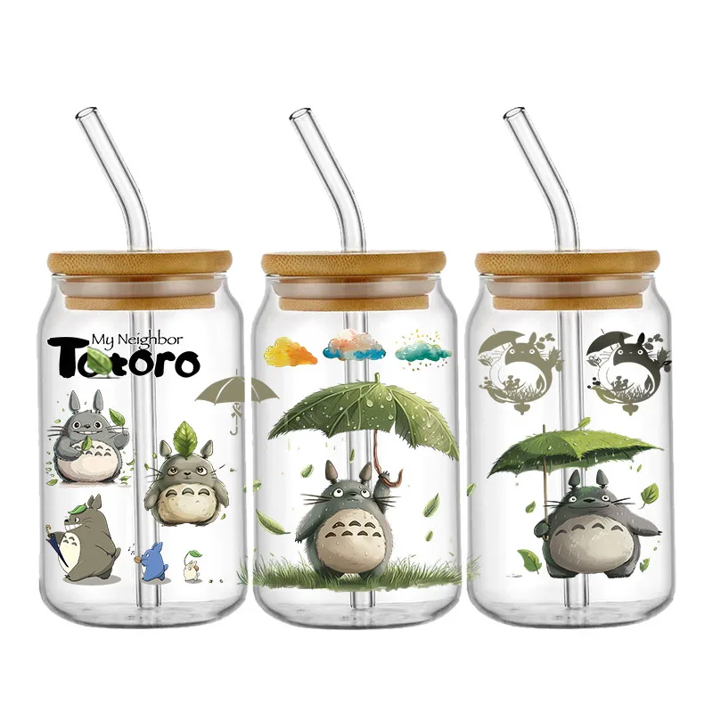 

Japan Cartoon Anime Character UV DTF Wraps Transfer Sticker DIY For 16oz Libbey Glass Cup Waterproof Wrap Transfers Decals Cup