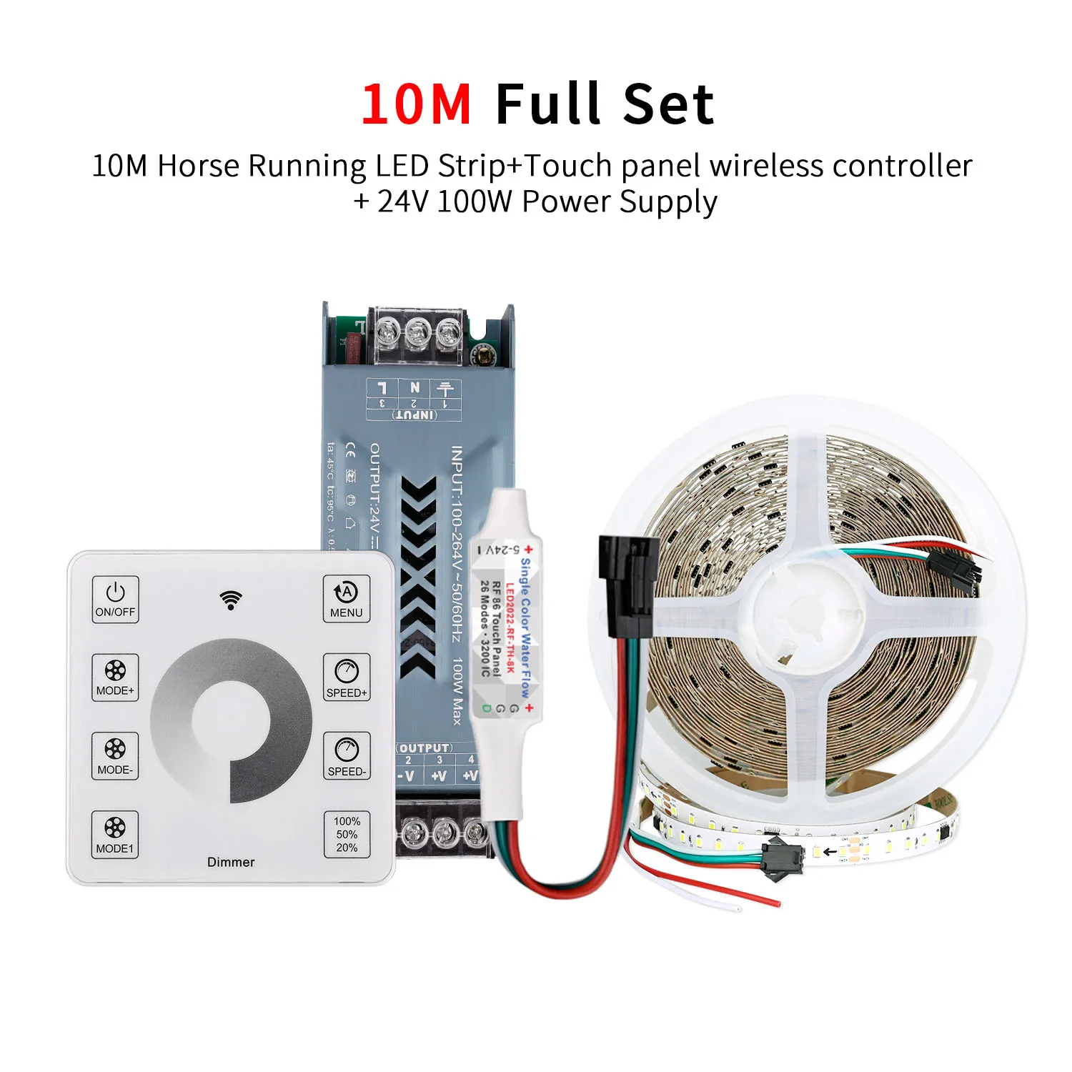 10 м светодиодная лента с проточной водой, 24 В постоянного тока, WS2811 SMD2835, 120 светодиодов/м, пиксель для скачек, адресный гибкий линейный набор ламп