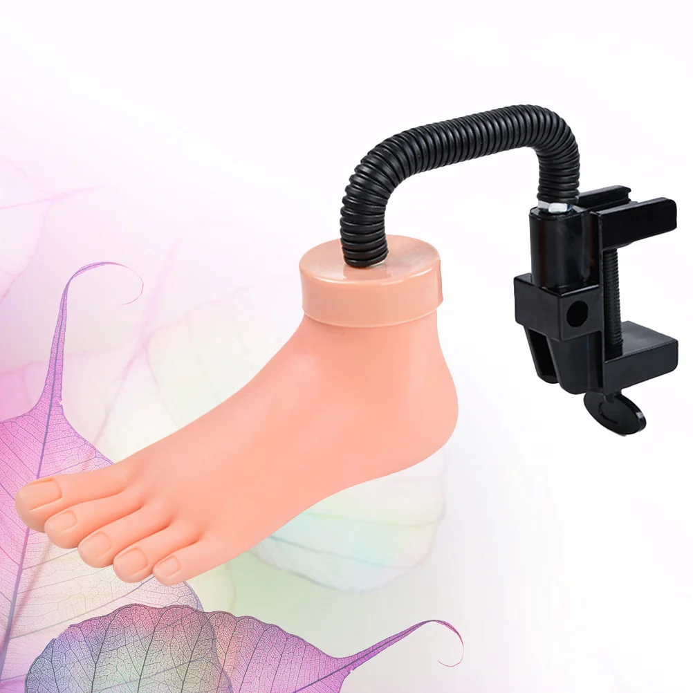 

Silicone Pedicure Training Foot False Nail Nail Training Tool Manicure Tools Supplies for Ladies Beginner