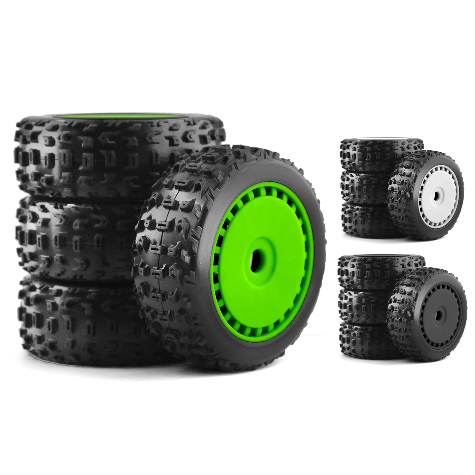 

4pcs 116mm 1/8 RC Off-Road Buggy Tires Wheel 17mm Hex for ARRMA Typhon Talion Traxxas Redcat Team Losi Kyosho HPI WR8 HSP RC Car