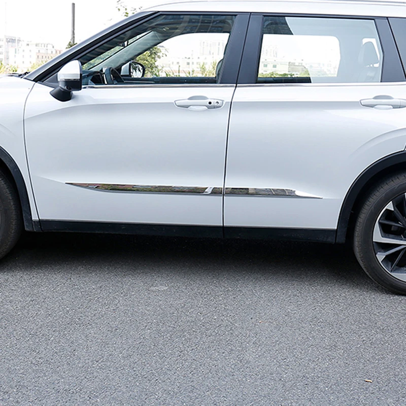 

Для Mitsubishi Outlander 2022 2023 хромированная Боковая дверь корпус формовочные полосы крышка отделка Стайлинг автомобиля