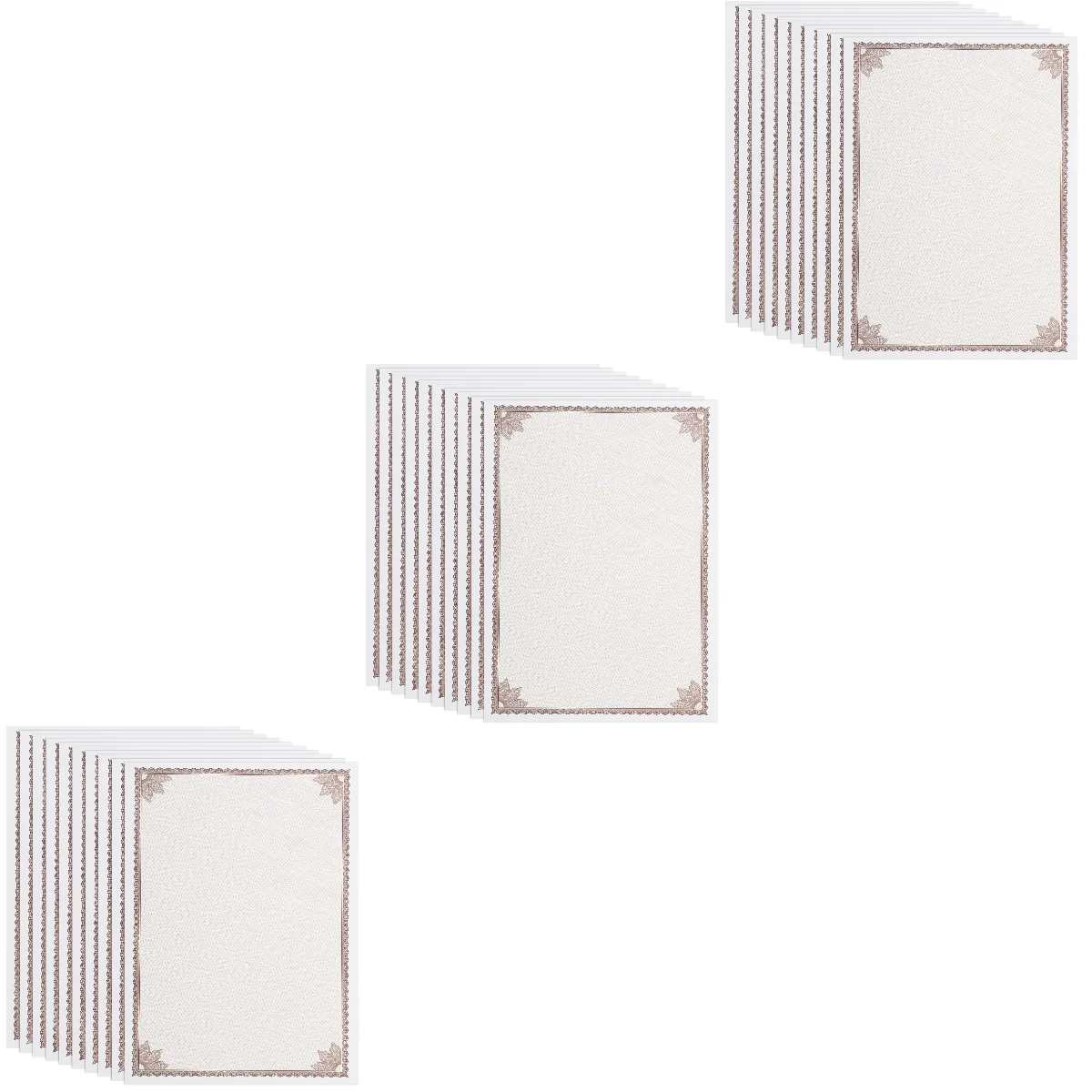 

30 pcs Blank Certificate Paper Writable Printable Certificate Inner Paper for Office Use
