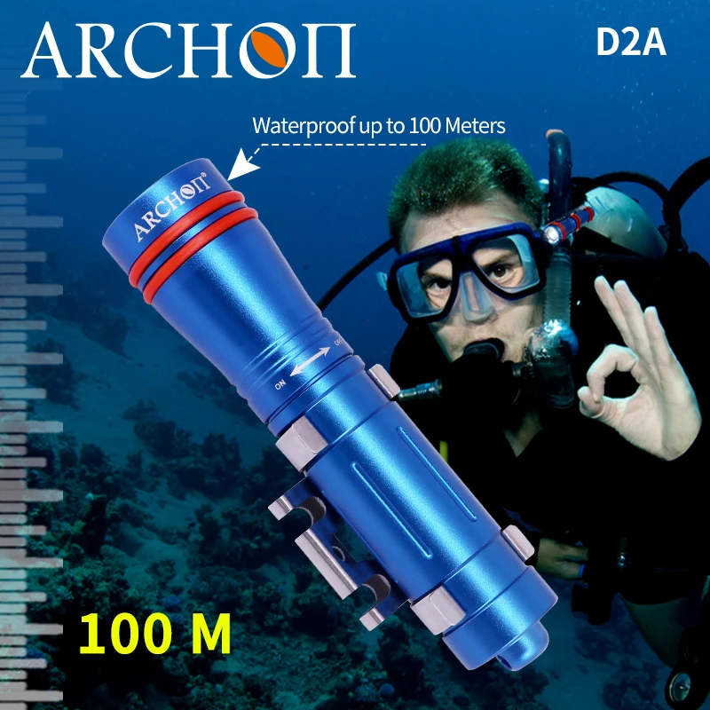 Фонарь для дайвинга D2A фонарь экстренного погружения с обеих сторон подводный