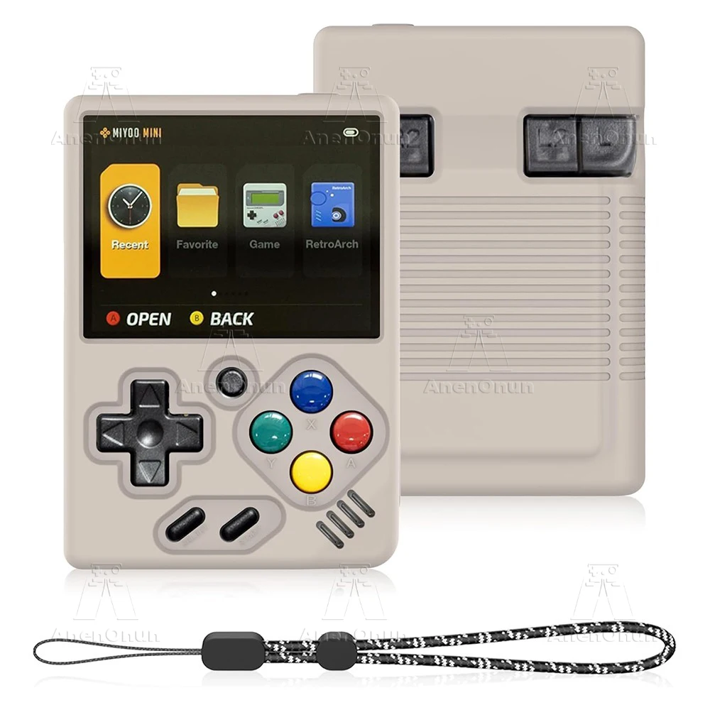 Miyoo Mini V4/Miyoo Силиконовый защитный чехол со шнурком защита от падения царапин