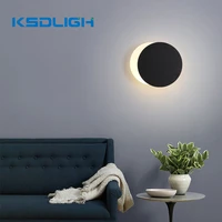 eclipse wall lamp rotatable modern art wall light stair aisle corridor background wall bedroom bedside wall round led lamps
