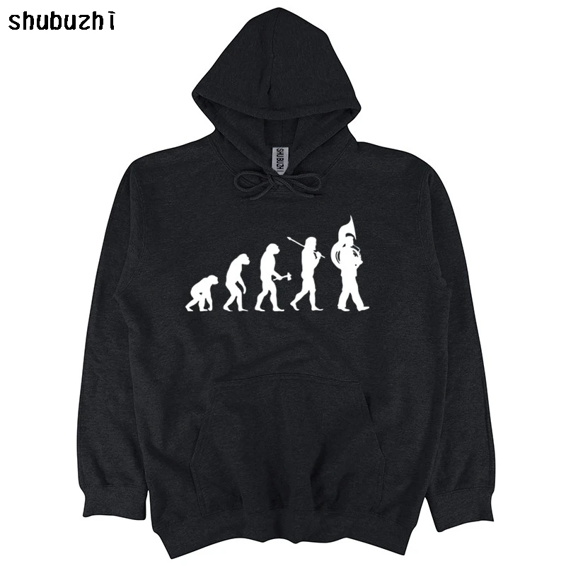 

Quality shubuzhi Brand s Funny Sousaphone Tuba French Horn Player Evolution hoodie Loose Men hoodies Homme sbz4264
