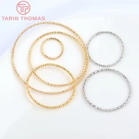 358110pcs 18mm 20mm 24k gold color plated brass round circle jump rings closed rings high quality diy jewelry accessories