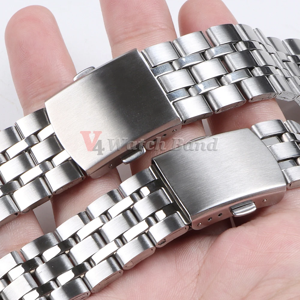 Ремешок 20 мм 22 для часов Samsung Galaxy Watch 3 Active2 Fitbit стальной ремешок Huawei металлический