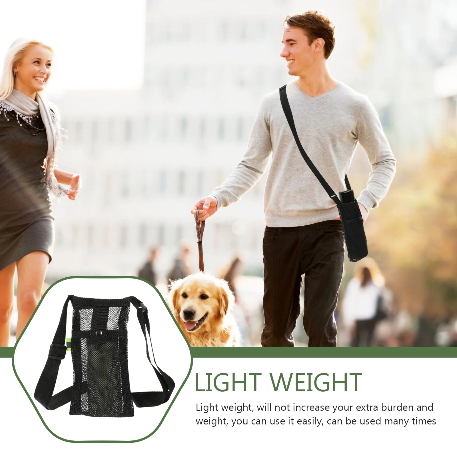 

Bag Bottle Kettlemesh Practical Strap Nylon Carrier Convenient Pouch Holder