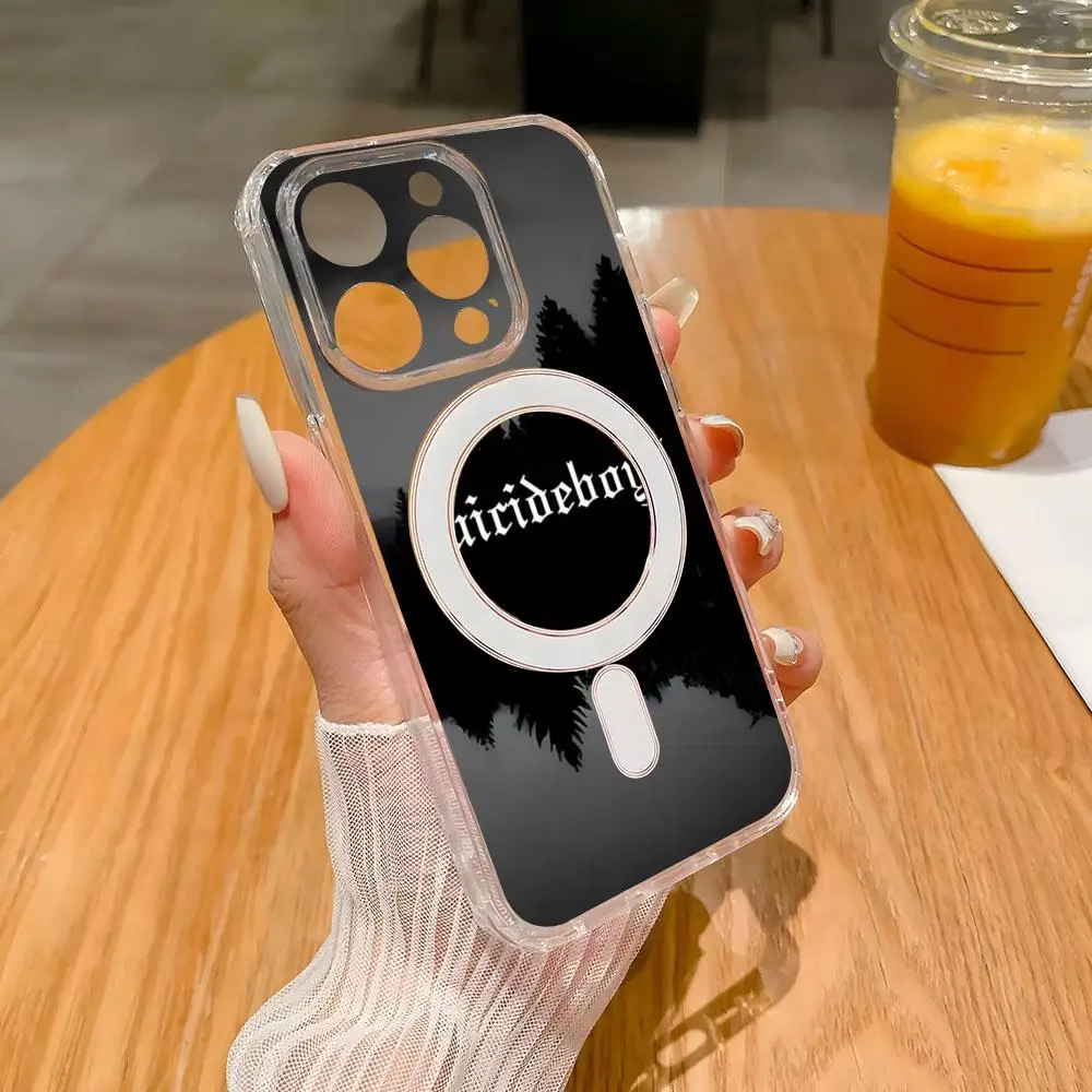 $uicideboy $ Uicideboy Suicideboys чехол для телефона IPhone 16 15 11 12 13 14 Plus Pro Max Magsafe с магнитной