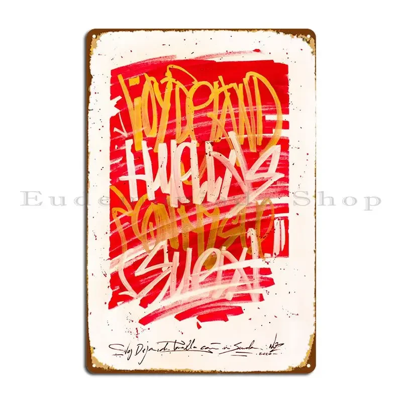 Djeando Huella металлическая табличка кухня создать гараж кинотеатр дизайн жестяная