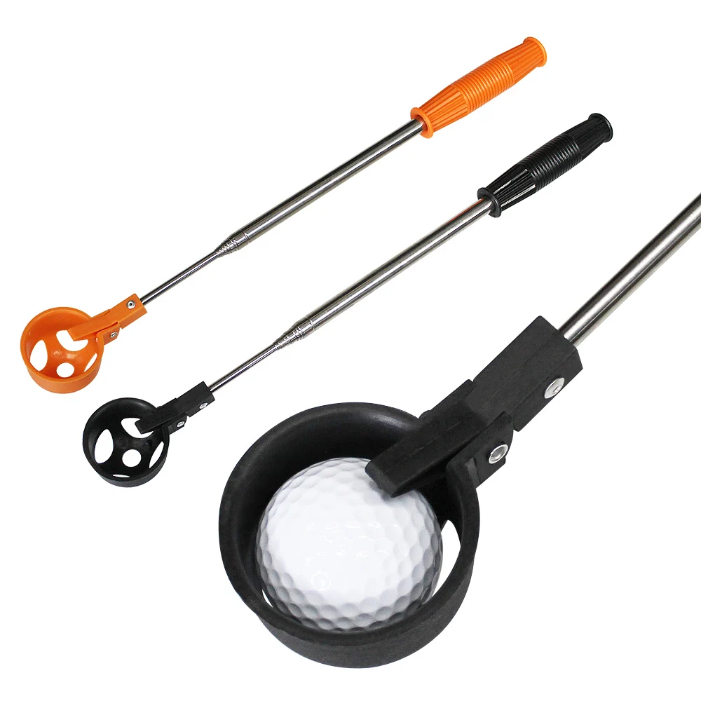 

Telescopic Golf Ball Retriever Golf Ball Pick Up Tools Retracted Golf Pick Up Automatic Locking Scoop Picker Golf Ball Catcher