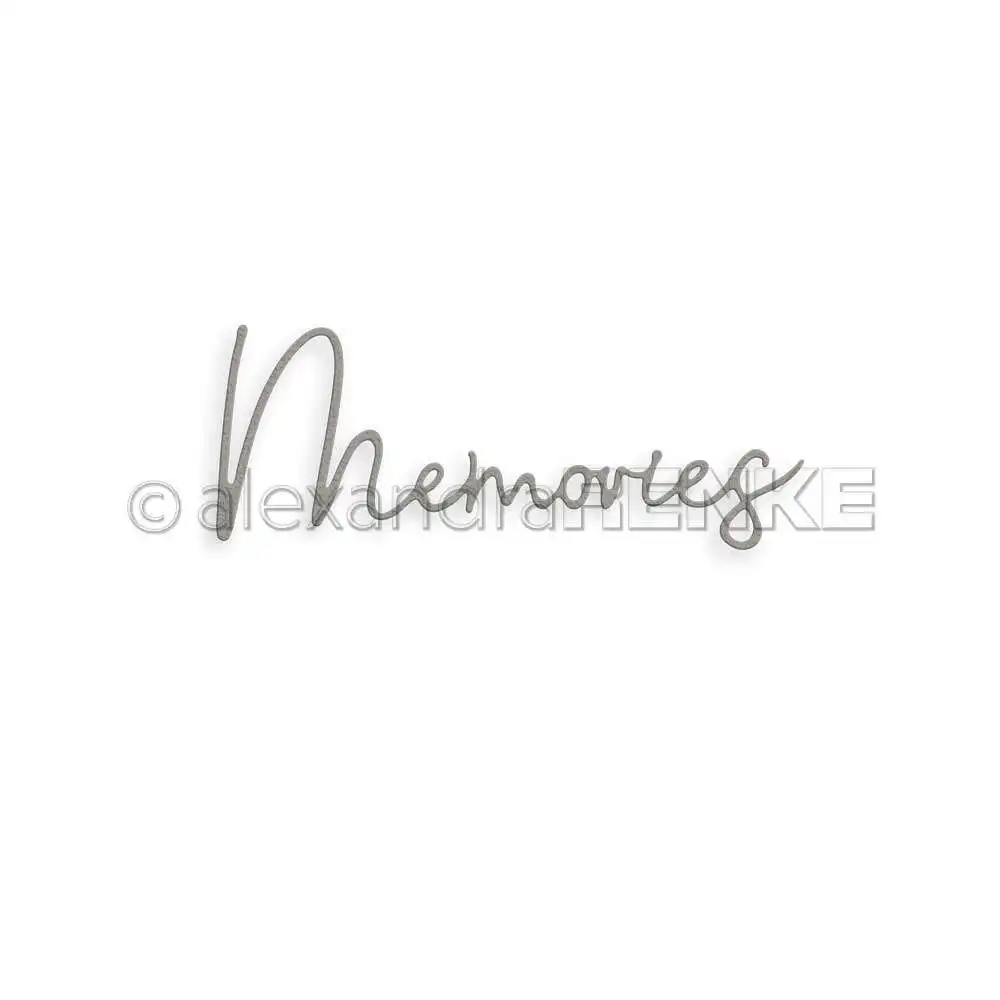 

New Hot Sale Memories Handwriting Metal Cutting Dies Diy Greeting Card Handmade Craft Mold Scrapbook Decorate Embossing Template