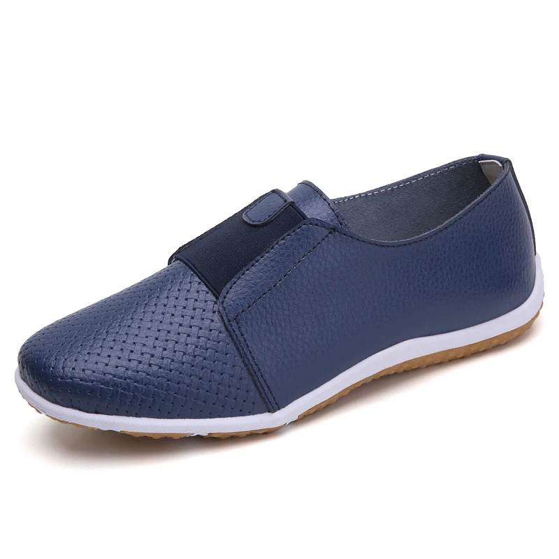 

Women Moccasins Genuine Leather Flat Shoes Woman Slip On Loafers Ladies Shoes Breathable Casual Women's Flats Sneakers Women