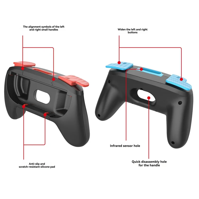 Фото 2 чехла с ручками для переключателя 2, контроллер Joy-Con, геймпад, ручка, игровая ручка, чехол для переключателя 2, A-ABIU №5