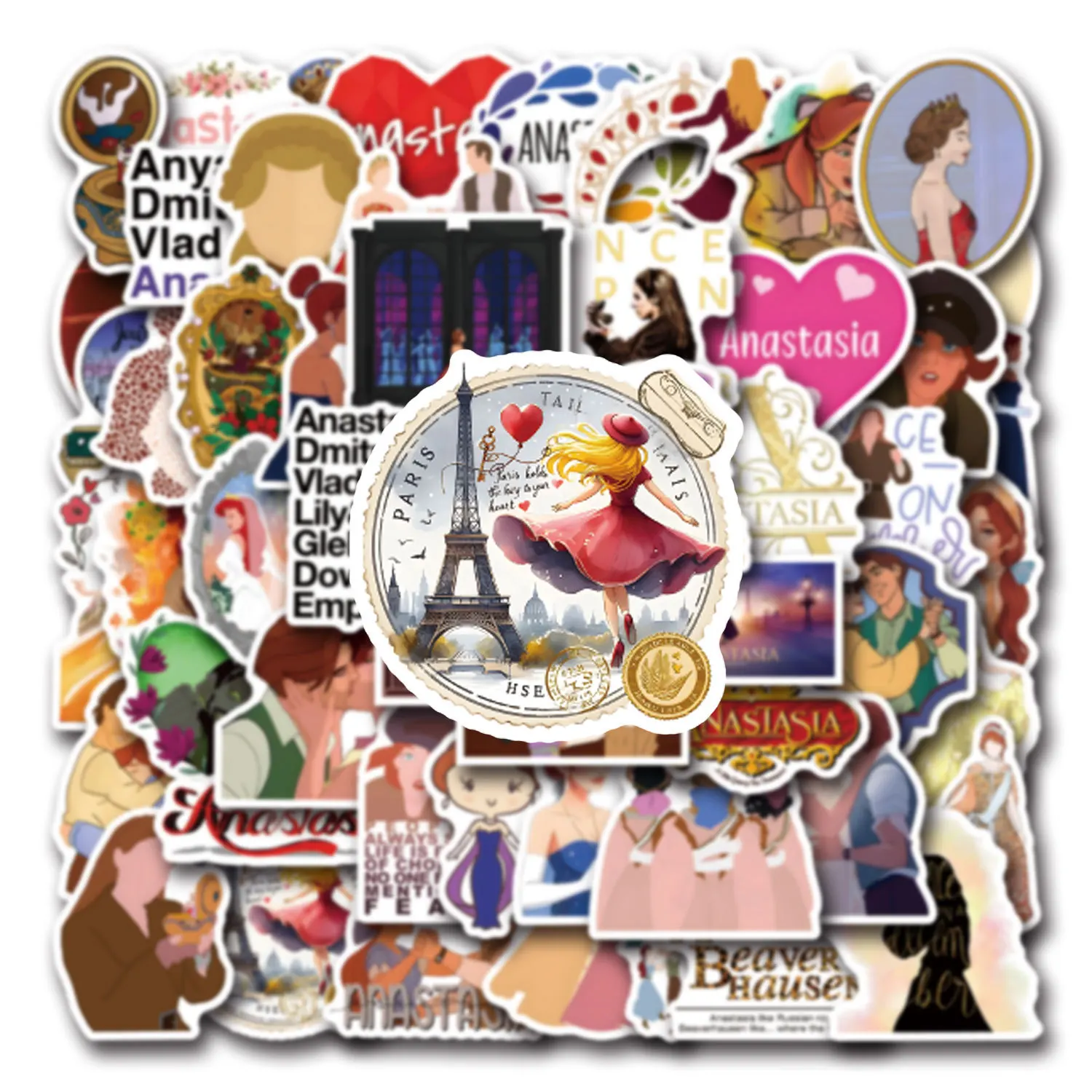 10/30/55 шт. Мультяшные наклейки с граффити