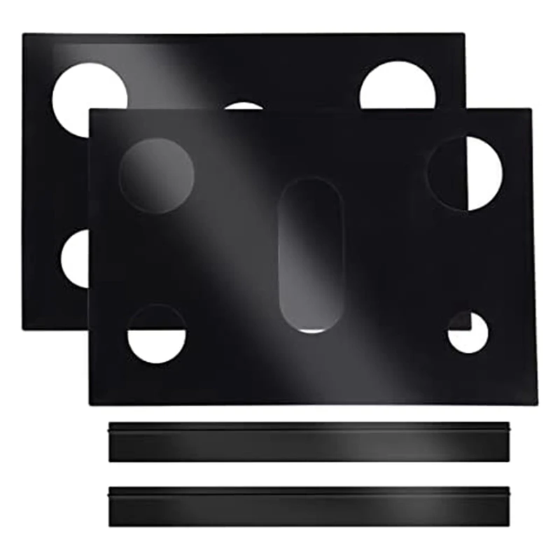 

Защитные крышки для плиты толщиной 0,4 мм, крышки для плиты, антипригарные вкладыши для газовой плиты Samsung, многоразовые газовые крышки