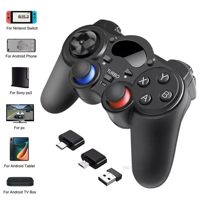 

2.4G Controller Gamepad Android Wireless Joystick Joypad For Switch For PS3/Smart Phone For Tablet PC Smart TV Box for Bluetooth