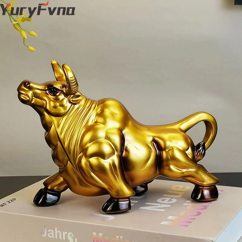 

Скульптура YuryFvna в виде быка, домашнее украшение, животное, украшение для дома, бара, офиса, окна, подарок для кафе