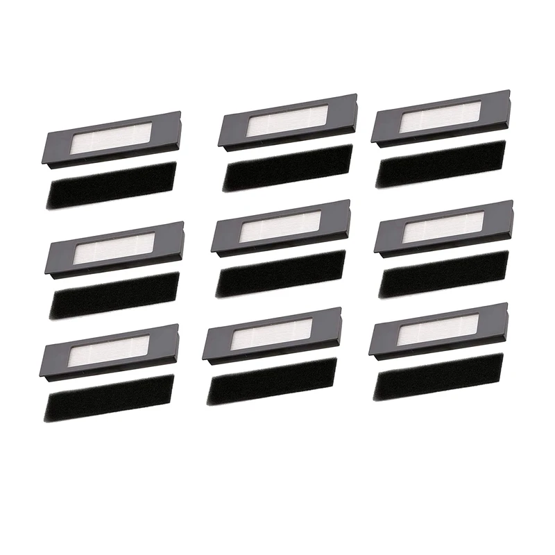 

9 Pcs High Efficiency Filter Replacement Parts For Ecovacs Deebot Ozmo 920 950 Robotic Sweeper Accessories