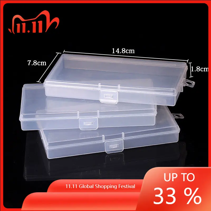 

1/3pcs storage toolbox banknote photo album currency banknote box storage bag collection box transparent plastic shell