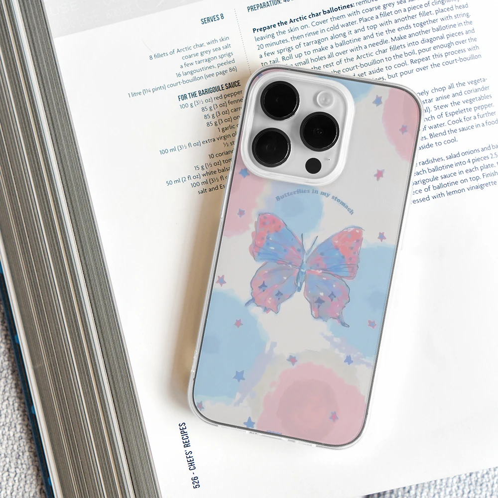 Нежный чехол для телефона с бабочкой IPhone 16 15 14 13 11 Pro Max танцующей 114 Plus X XR XS