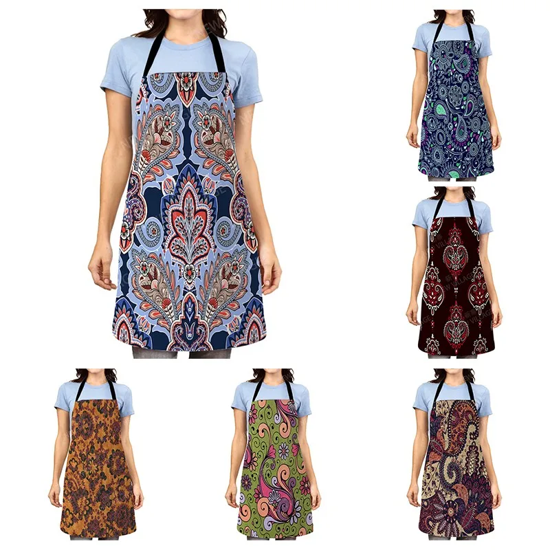 

Женский кухонный фартук в эстетике, оригинальный Детский водонепроницаемый фартук для работы с официантами для девочек и мужчин, маслостой...