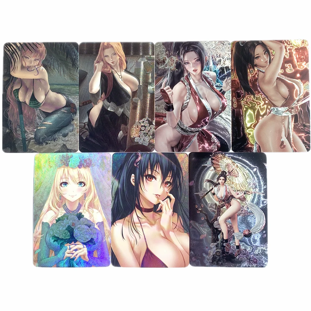 

7 шт./компл. ACG пикантная танец огня Taifeng игрушка хобби искусственное аниме карточка пикантная телесная игрушка карточка джентльмена