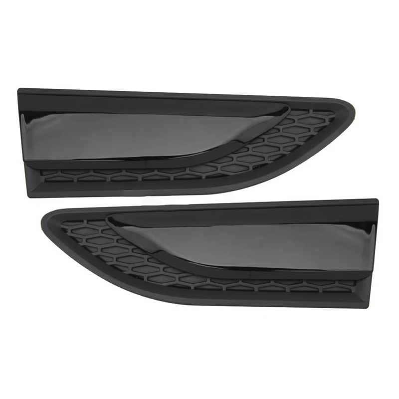 

1Pair Car Glossy Black Front Side Fender Grille Vent LR066243 LR066244 For Land Rover Discovery Sport L550 2015-2021