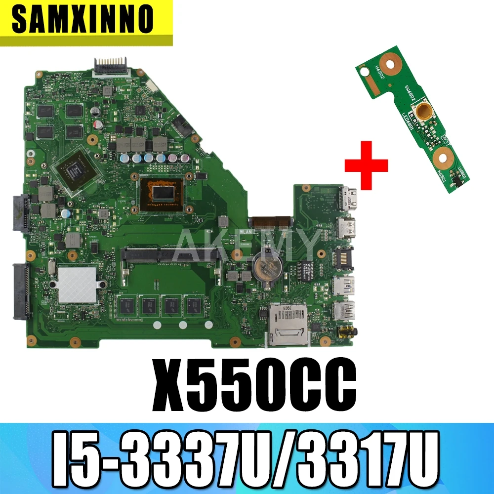 

I5-3337U/3317U 4G GT720M X550CC материнская плата для ноутбука Asus A550C X550CL X552C R510C протестированная оригинальная материнская плата X550CC материнская плата