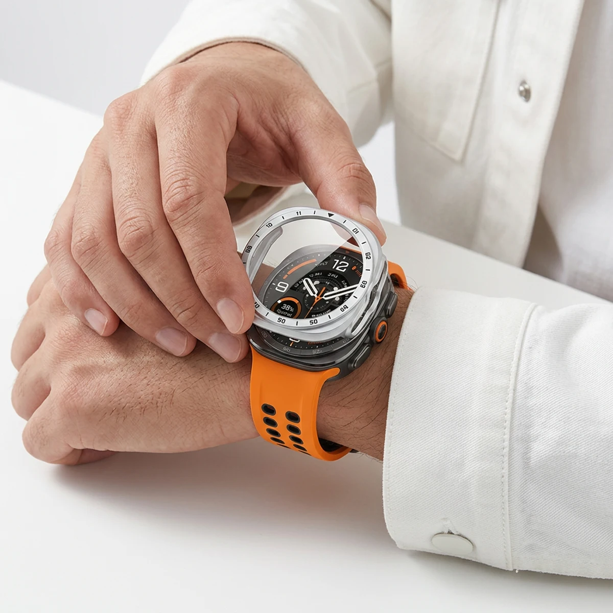 Фото Чехол для Samsung Galaxy Watch Ultra 2 47 мм, полый защитный бампер, универсальный корпус, аксессуары для Galaxy Watch 9 Ultra2 №5