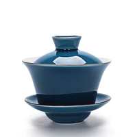 140ml exquisite famous guan kiln tea set gaiwanporcelain tea bowl set covered bowl with lid cup saucer china cup bowls