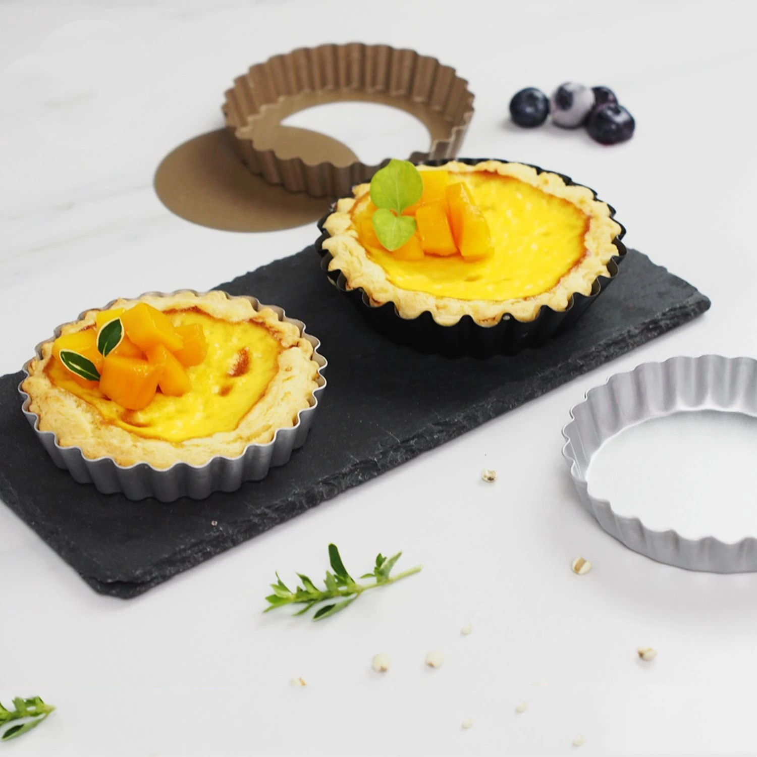 

6 шт., 4-дюймовые антипригарные формы для пирога, пиццы, торта