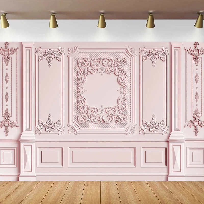 Розовый свадебный фон для фотосъемки