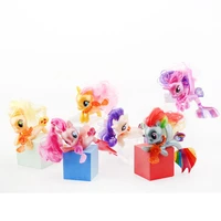 6pcs fish tail my little pony doll cake decoration decoration birthday baking scene decoration model cartoon toy gifts