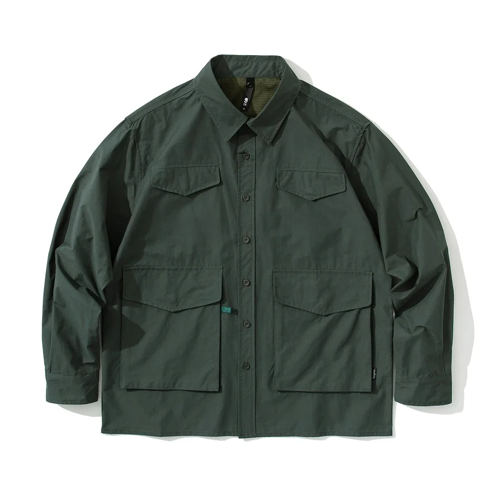 Cityboy японские модные рубашки-карго мужские уличные свободные повседневные