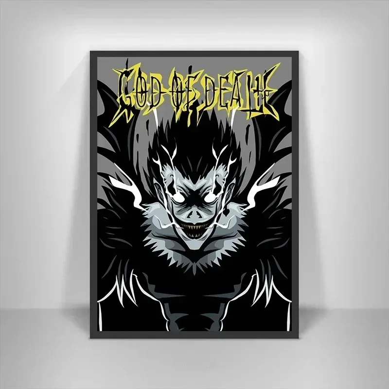Аниме Death Note Canvas Wall Art - Riuk L Lawliet Misa Комические Персонажи Классический Стиль