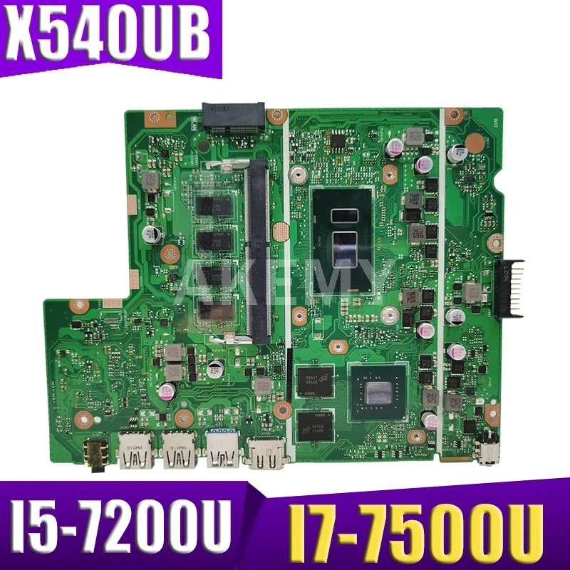 

Akemy X540UB Laptop motherboard for ASUS X540UB X540UV X540UBR original mainboard 8G/I5-7200U I7-7500U