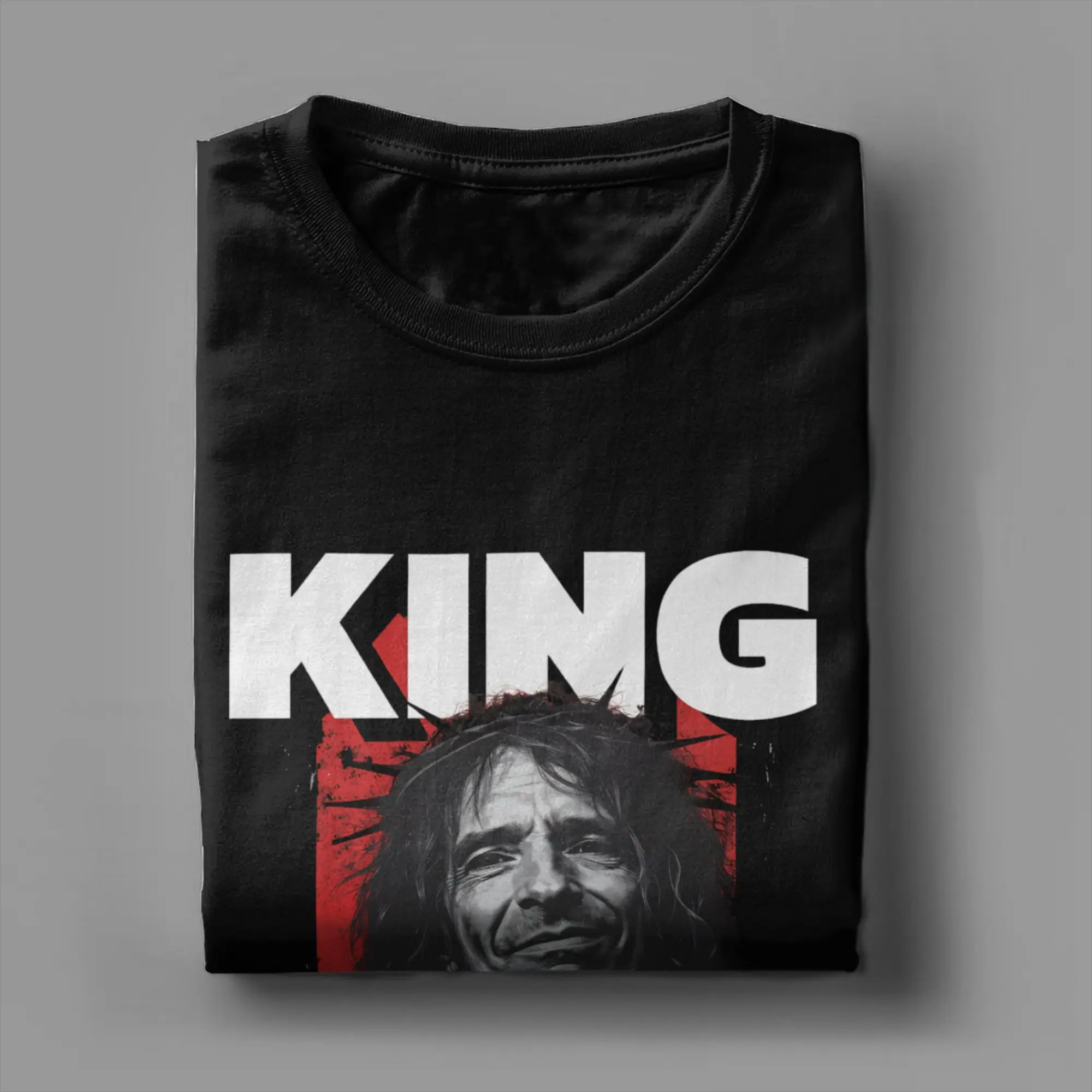 Фото Мужские футболки Extremoduro Robe Iniesta King, винтажные хлопковые футболки с короткими рукавами, футболки с круглым вырезом, топы 4XL 5XL №1