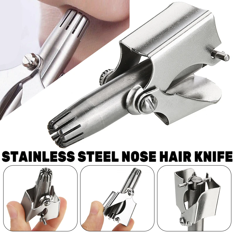 1 шт. машинка для стрижки волос в носу из нержавеющей стали |