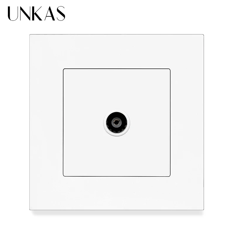 UNKAS белая розетка ЕС Тип C USB порт + ТВ RJ11 Телефон RJ45 Интернет-компьютер разъем 146 мм
