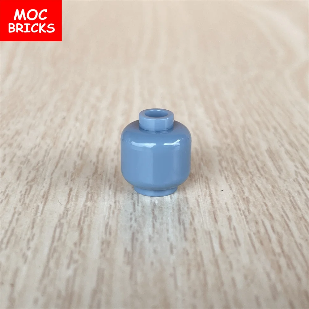 10 шт./лот MOC кирпичи мирные Моранди популярные цвета фигурки голова строительные