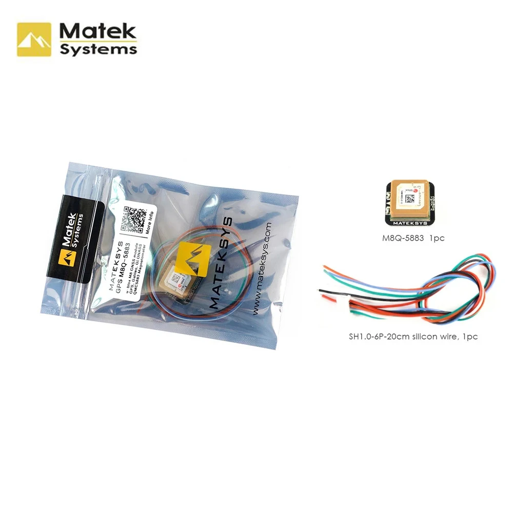 New Matek Systems M8Q-5883 72 Channel Ublox SAM-M8Q GPS & QMC5883L With Compass Module For RC FPV Racing Drone